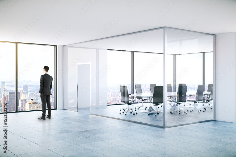 Fototapeta premium Man in modern meeting room