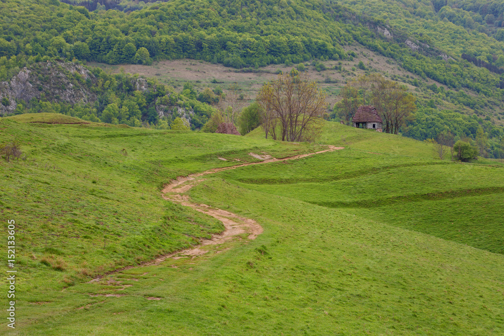 Beautiful landscape in Apuseni, Romania