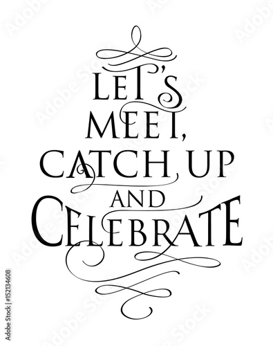 Reunion text design