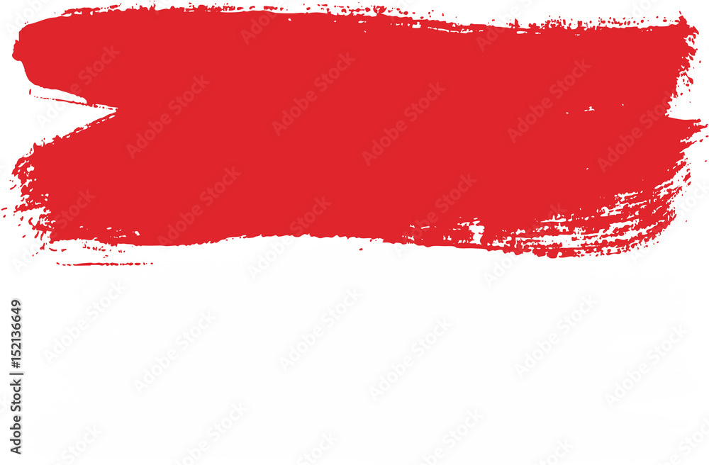 Monaco Flag Vector Hand Painted with Rounded Brush