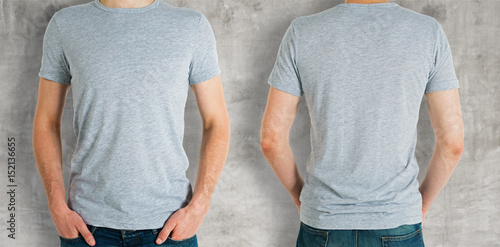 Guy wearing grey shirt