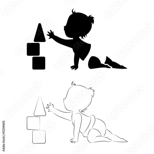Baby logo element.