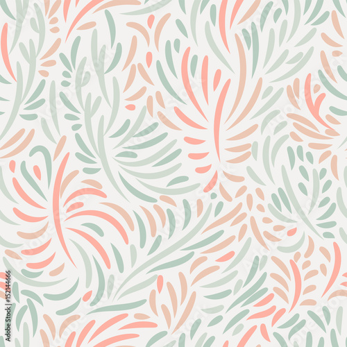 Doodle leaf pattern