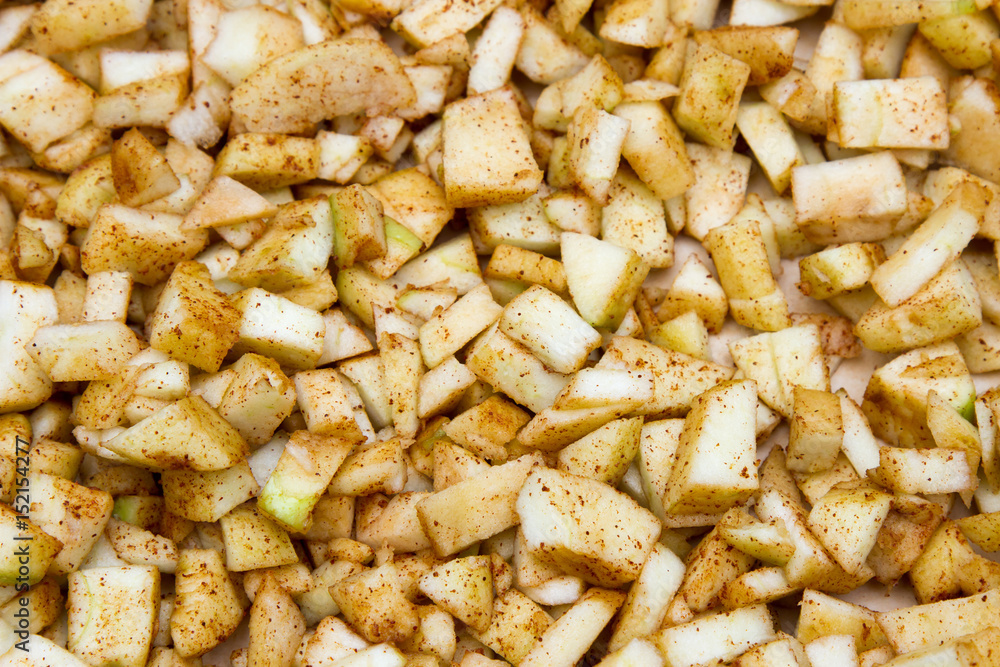Filling for pie. Apples cinnamon Filling for pie. Apples cinnamon