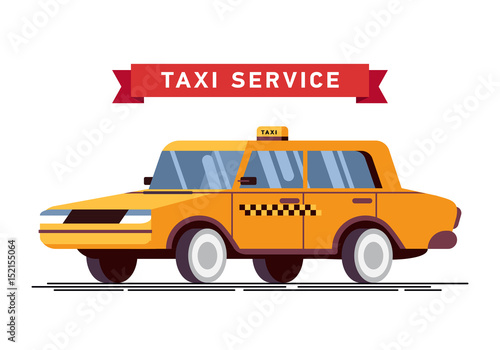 Taxi driver Call with smartphone service background