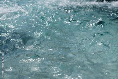 Fountain with crystal clear blue water. Slovakia © Valeria
