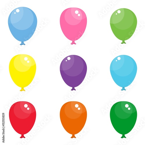 Naklejka set of balloons