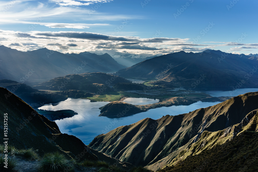 Obraz premium Abendstimmung Roys Peak