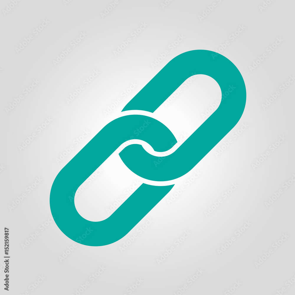 Link single icon.Chain link symbol. Icon link to the source. Link single icon.Chain link symbol. Icon link to the source.