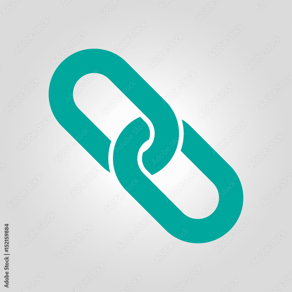Link single icon.Chain link symbol. Icon link to the source. Link single icon.Chain link symbol. Icon link to the source.