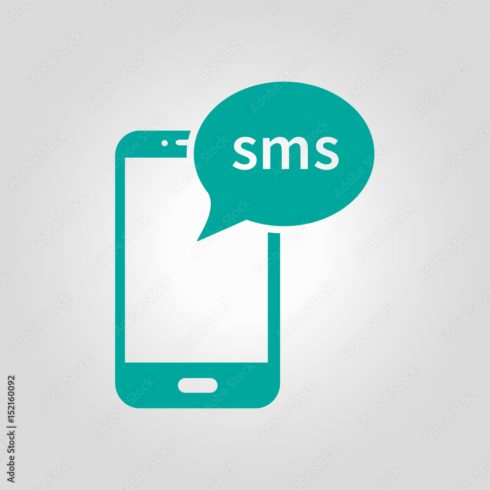 Smartphone email or sms icon. Mobile mail sign symbol. Smartphone email or sms icon. Mobile mail sign symbol.