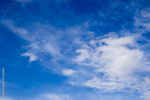 Clouds against the blue sky background