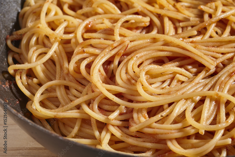 Spaghetti with tomato sauce, Italy's classic pasta dish Spaghetti with tomato sauce, Italy's classic pasta dish