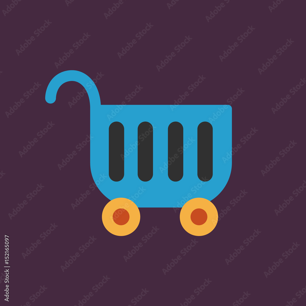 Shopping cart icon. Shopping cart icon.