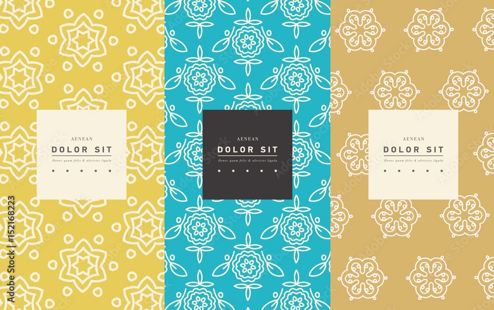 Vector set of packaging design templates Stock Vector Adobe Stock