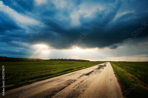 Country road stromy weather © Creaturart