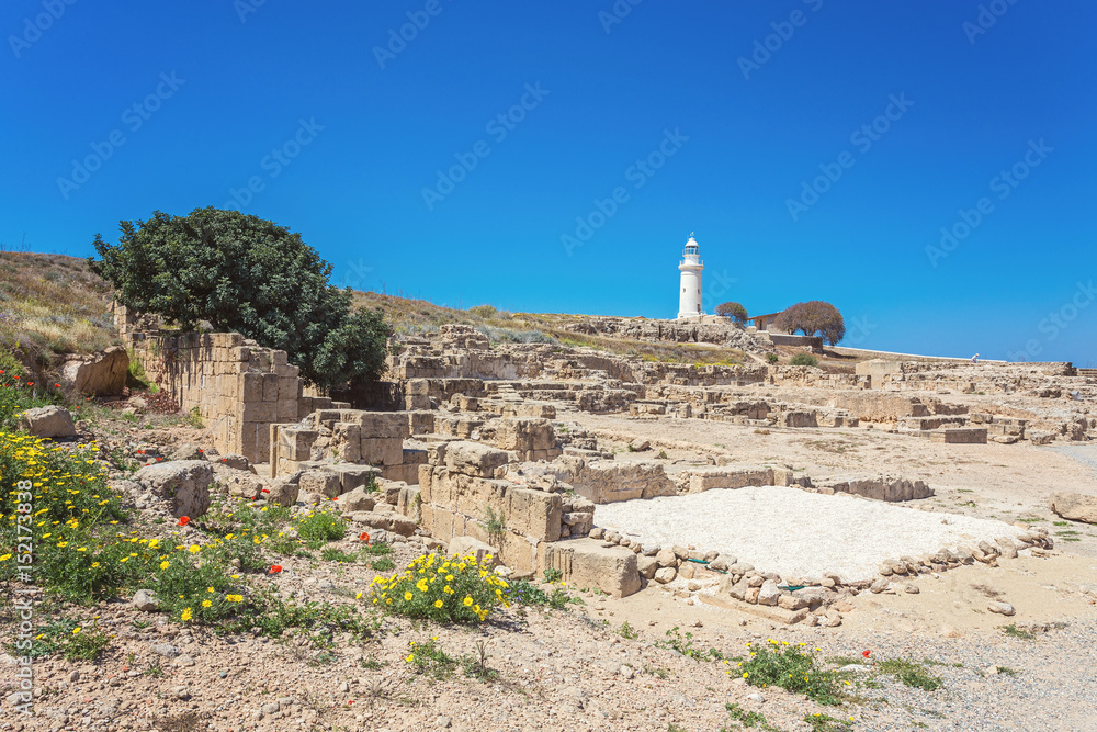 The ancient amphitheater in Paphos. Cyprus