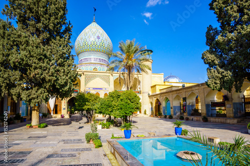 View over Ali Ibn Hamzeh Holly Shrine in Shiraz, Iran