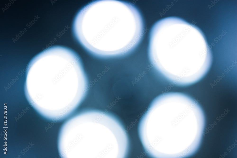 The operating lamp in blue is blurred from the first person view The operating lamp in blue is blurred from the first person view
