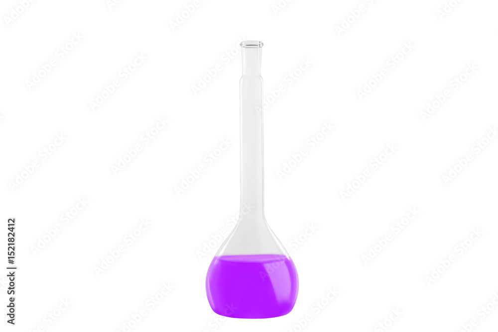 Test-tube with indigo liquid, isolated on white background. Medicine, Chemistry. Horizontal frame Test-tube with indigo liquid, isolated on white background. Medicine, Chemistry. Horizontal frame