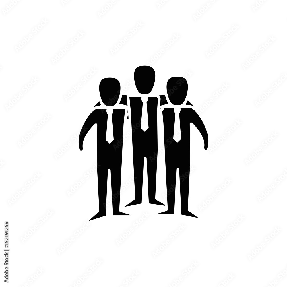 teamwork emblem icon over white background. vector illustration
