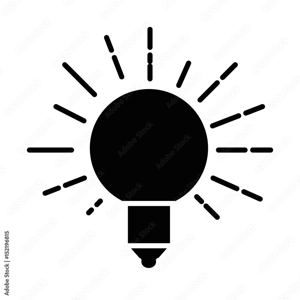 bulb icon over white background. vector illustration bulb icon over white background. vector illustration