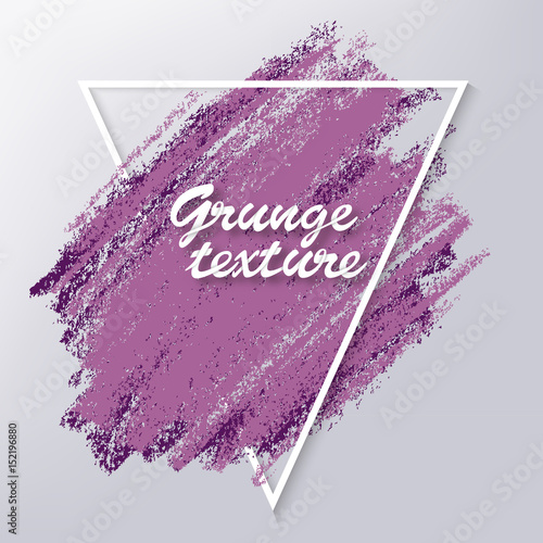 Decorative frame. Vector brush strokes. Textures of chalk and charcoal. Soft pastel colors. High resolution image. Grunge template. For registration of design projects.