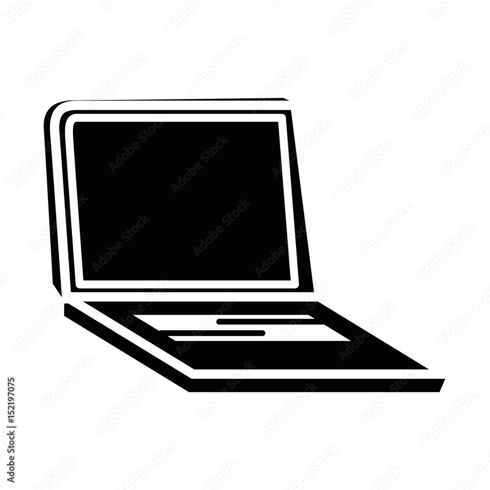 laptop computer icon over white background. vector illustration laptop computer icon over white background. vector illustration