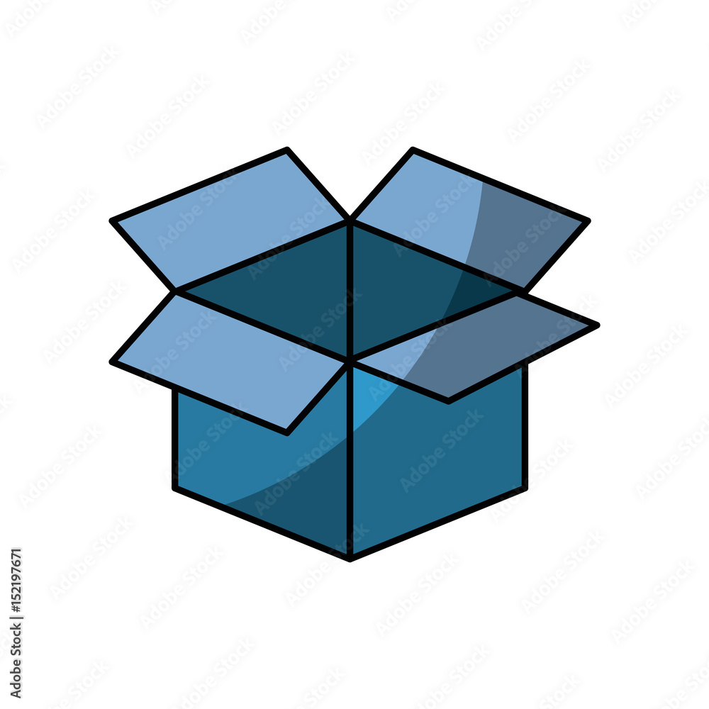box icon over white background. vector illustration box icon over white background. vector illustration