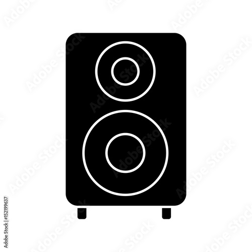speaker icon over white background. vector illustration