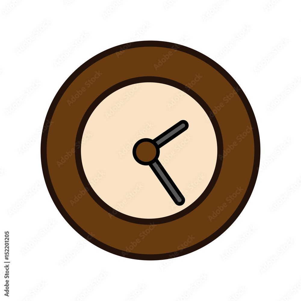 clock icon over white background. vector illustration clock icon over white background. vector illustration