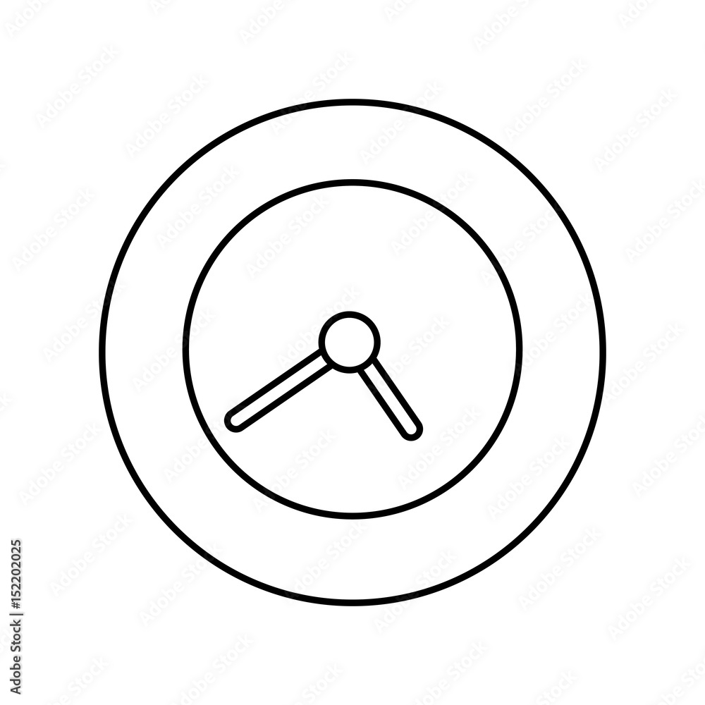 clock icon over white background. vector illustration clock icon over white background. vector illustration