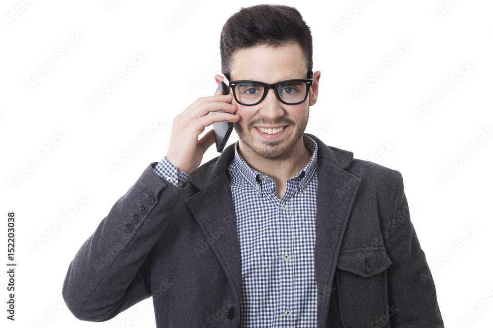 young man isolated on white background young man isolated on white background