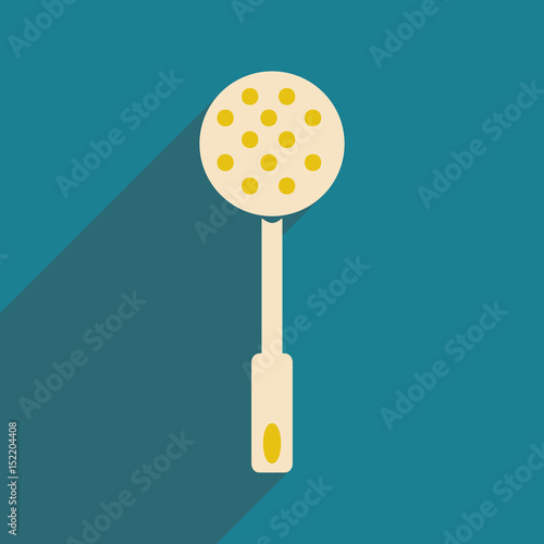 Flat with shadow icon and mobile application skimmer