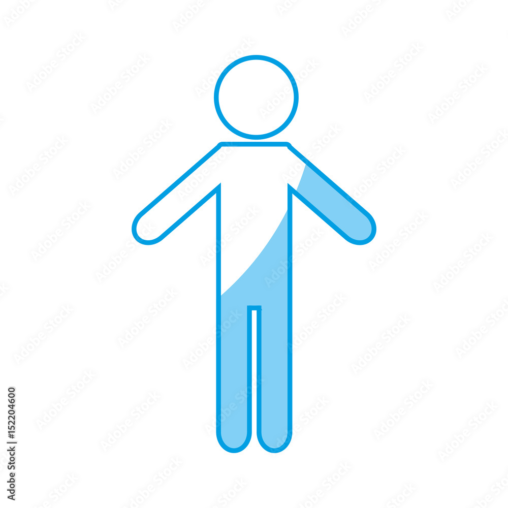 Obraz premium pictogram man icon over white background. vector illustration