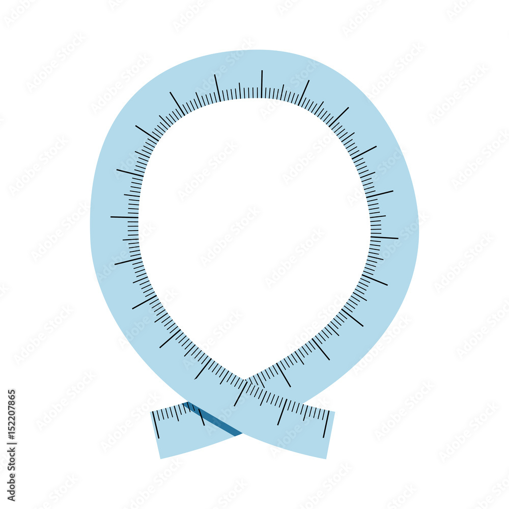 measure tape icon over white background. vector illustration measure tape icon over white background. vector illustration