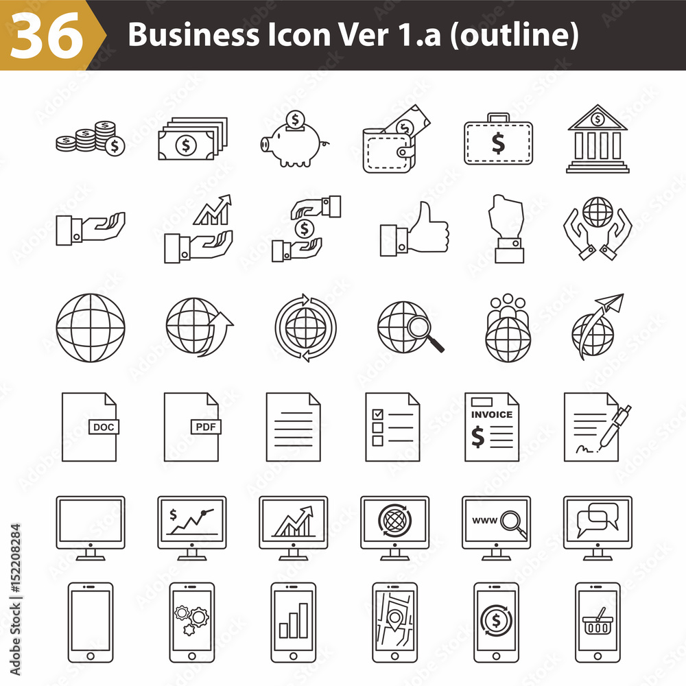 36 Business icon (outline)