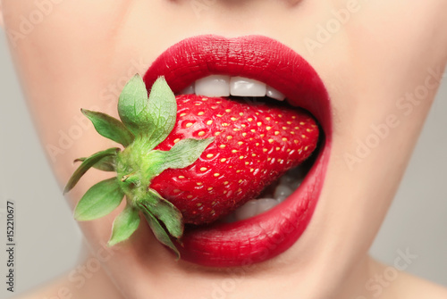 Beautiful young woman with ...
