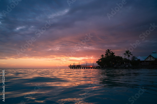 Caribbean Sunset after the storm