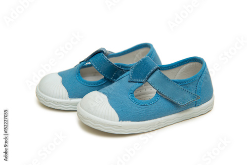 Baby shoes isolated on the white background