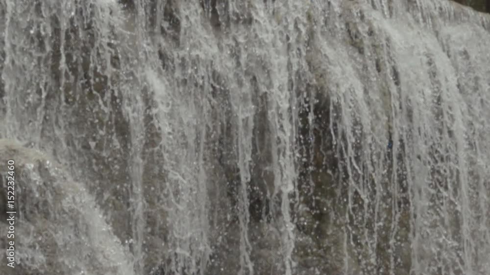 super slow motion shot of waterfall