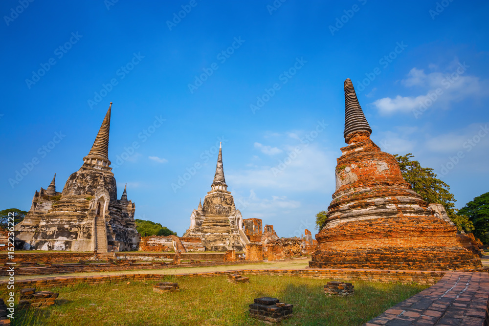 Wat Phra Si Sanphet temple at Ayutthaya Historical Park, a UNESCO world heritage site, Thailand Wat Phra Si Sanphet temple at Ayutthaya Historical Park, a UNESCO world heritage site, Thailand