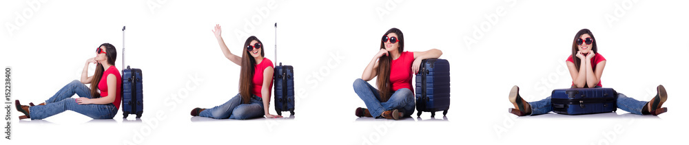Young woman preparing for summer vacation Young woman preparing for summer vacation