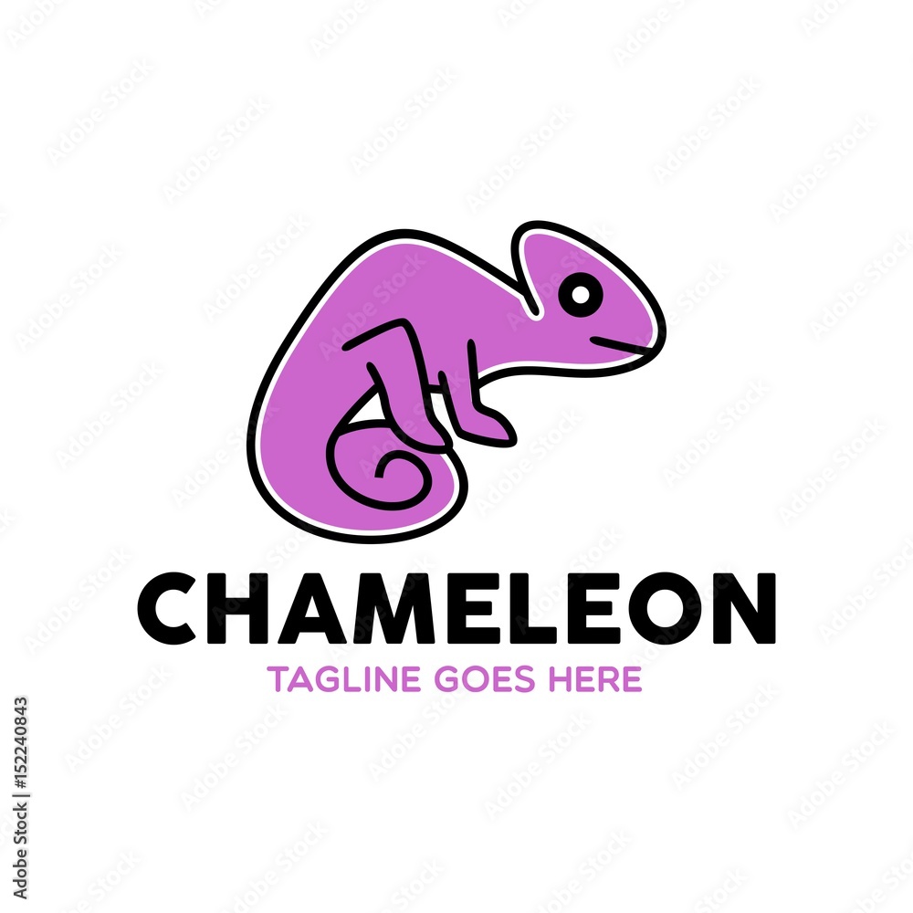 Unique Chameleon Logo