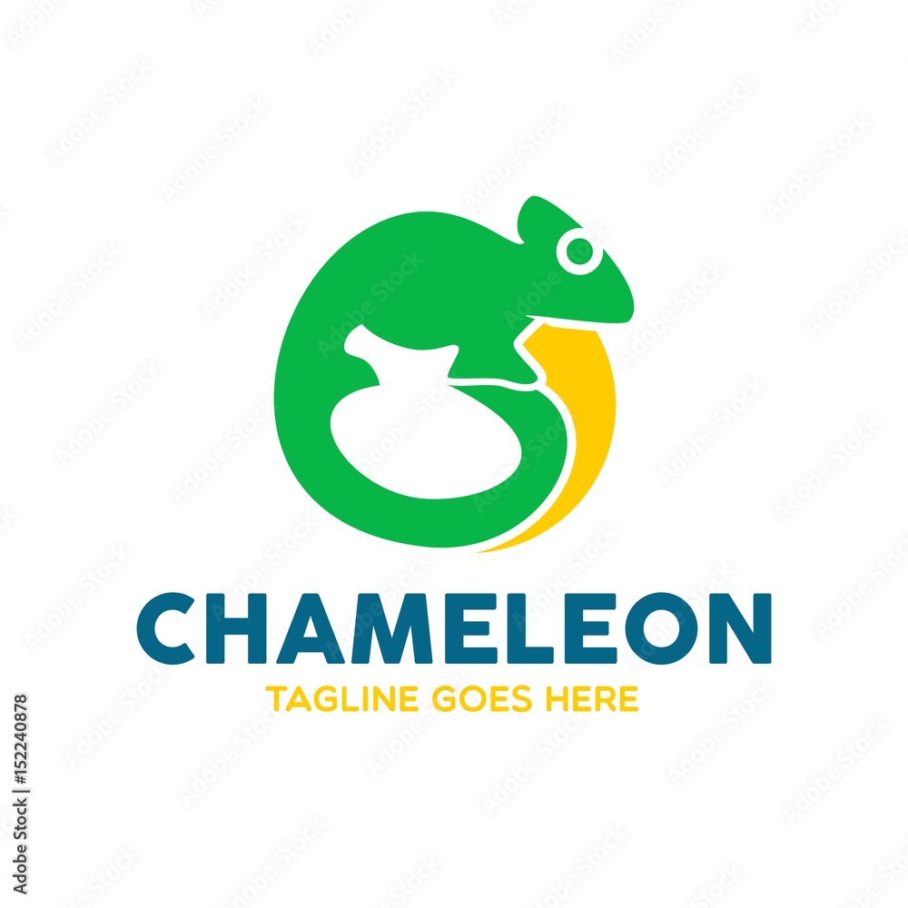 Unique Chameleon Logo