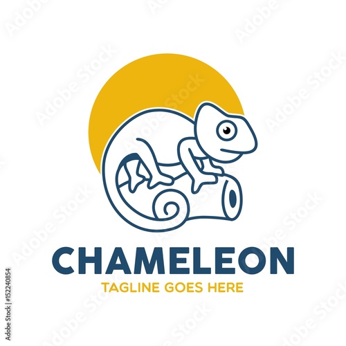 Unique Chameleon Logo