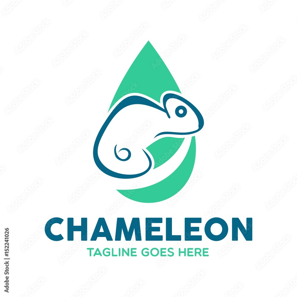 Obraz premium Unique Chameleon Logo