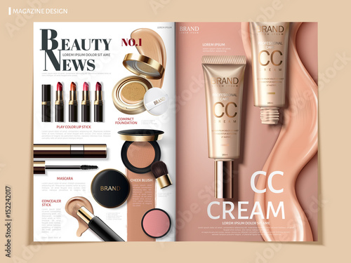 cosmetic magazine design