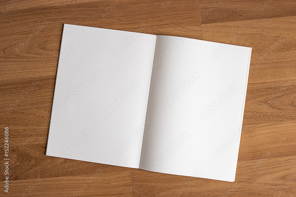 Blank catalog and book , magazines mock up on wood background format brochure on a wooden Blank catalog and book , magazines mock up on wood background format brochure on a wooden