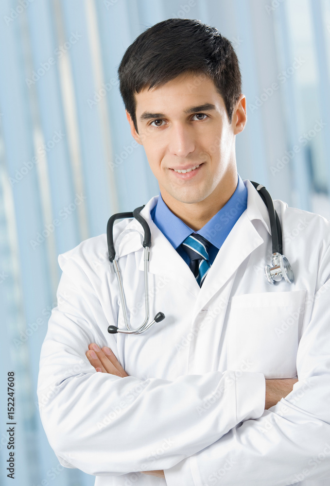 Portrait of happy doctor at office Portrait of happy doctor at office